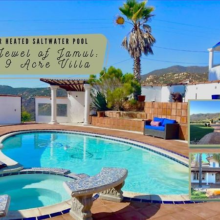 Private Home On 10 Acres - Heated Salt Pool & Jacuzzi, Mountain & City Views, Horseshoes, Basketball, Bbq, Golf Putting, Foosball, Croquet, Bose Stereo, White Cotton Bedding - Hilltop Hacienda, Pool Heat Optional Jamul Eksteriør bilde